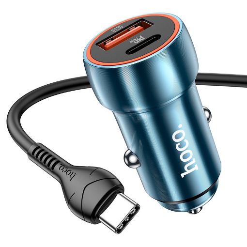 Slika A.P. HOCO Z46A TYPE C + USB QC3.0 20W+cable Iph sapphire blu