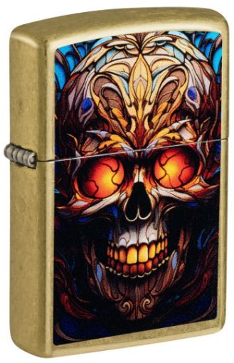 Slika ZIPPO UPALJAČ Stained Glass Skull 46715